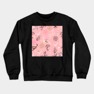 Elegance Seamless pattern with flowers Crewneck Sweatshirt